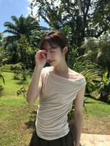  Soft Drape Sleeveless (Oatmeal)