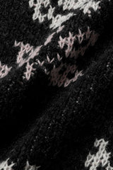 Rose half cardigan_charcoal