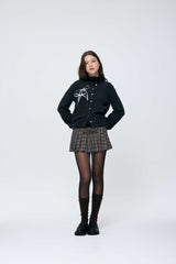 EIRIN WOOL CARDIGAN / CHARCOAL