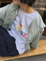 [unisex] カヒルハウスプリントオーバー半袖Tシャツ