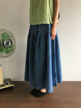 Mori denim long skirt (1color)