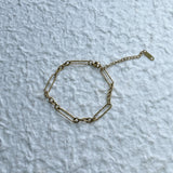 Antique Gold Geometric Bracelet