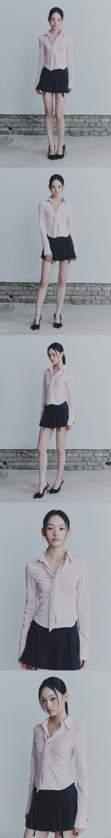 VIVIAN SCARF SHIRT pink