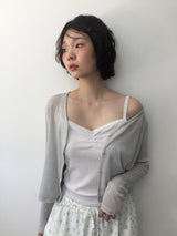 シェール レース スリーブレス(3color)