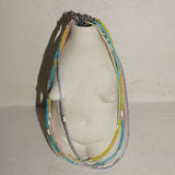 LOVE SKINNY BEADS NECKLACE GLOW GREEN