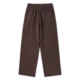 25FW ブルーオバールロゴロングパンツ ダークブラウン