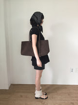 Suede square bag (3color)