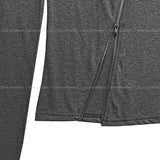 Hiko Unbalanced Button Zipper Long Sleeve