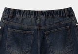 Owen Vintage Back Banding Side Cut Wide Denim Pants