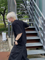 ポスター半染め半袖Tシャツ2C