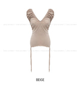Linz Shirred Strap Short Sleeve