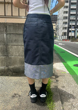 フリップデニムスカート