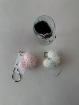 heart keyring_ivory