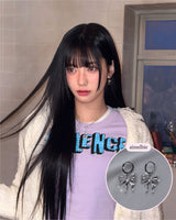 [IZNA ココ Piercing] メルティングリボンハギーズピアス - Silver Color