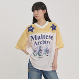 Maltese Archive Mesh Jersey Half Sleeve T-shirt