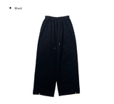 ケッドスナップワイドコットンバンディングロングパンツ