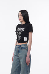 フリーダムサイドストリングクロップTシャツ