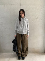 ハグインカットコットンバルーンワイドパンツ
