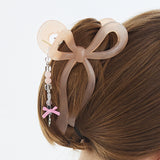 Ribbon Beads Drop Hair Tongs Pin