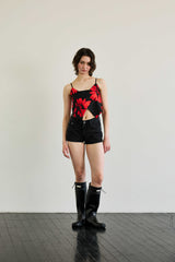 FLUTTER TOP / RED