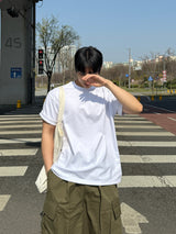 Ponte layered short sleeve t-shirt