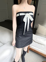 1186. Ribbon stripe top mini ops