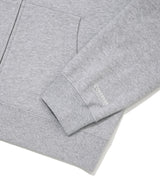 C Logo Hooded Zip-Up Melange Gray