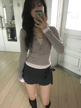 Button Layering Tee