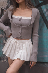 Sugar Babe Soft Knit Set - Grey