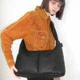 Soft Basket Hobo Bag (M)(black)
