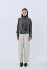 CAPE T-SHIRT COMBI SETUP_CHARCOAL