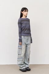 Space Cargo Denim Pants