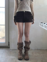 Bay Side Two Buckle Roll-up Short Pants
