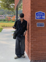 MR Dat long wide Denim