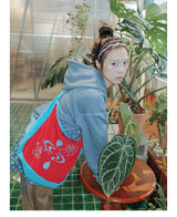 UnsocialNight original literary retro versatile casual illustration printed one-shoulder cross-body bag for women