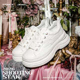 KILLWINNER Lihuo Series Canvas Shoes, White, Thick-Soled Casual Shoes, Couple Style