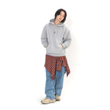 Sports Dept Symbol Logo Hoody - Melange Grey