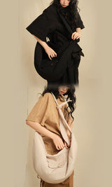Wrinkle cloth cross bag