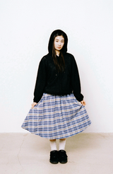 Check Twister Star Skirt - Blue
