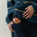 Wonky corduroy pants / Dark navy