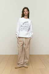ロウキーブッククラブアーガイルパターンスウェットシャツ [WHITE]