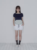 ポケットロゴTシャツ (ネイビーメロン)