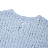 KIRSH PLAIN BACK HOLE POINT KNIT - SKY  