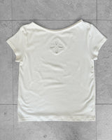BLOOM CUT-OUT SHORT SLEEVE T-SHIRT