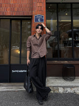 Core pocket crop shirt