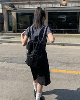 デニムストリングバックパック