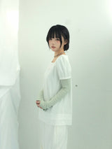 DotTexture Lace Line Mini Dress