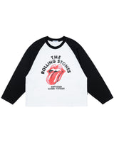 DCxRS フェイドプリントラグラン長袖Tシャツ