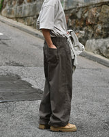 MP WASHED CURVED PANTS BR