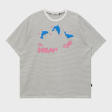 DREAM ドルフィンストライプ半袖Tシャツ